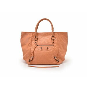 Balenciaga The Sunday Tote Orange Lambskin